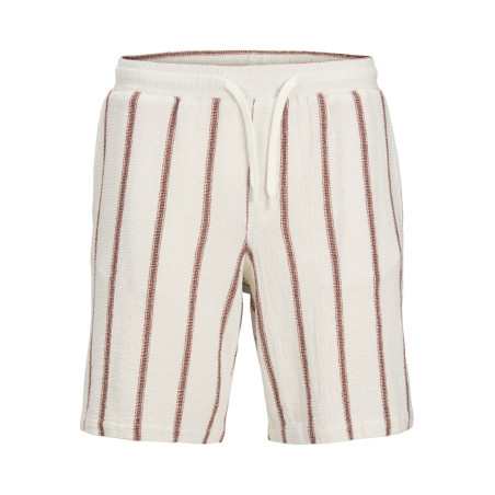JACK & JONES JUNIOR Jaiden Coba Stribede Jogging Shorts - Arabian Spice