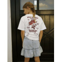 NAME IT KIDS Hominu T-shirt - Bright White / Wild Heart