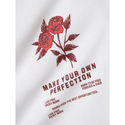 NAME IT KIDS Hominu T-shirt - Bright White / Wild Heart