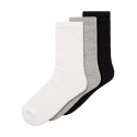 NAME IT KIDS Solid 3-Pak Tennis Sokker - Bright White