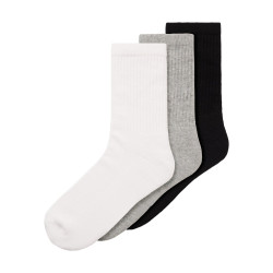 NAME IT KIDS Solid 3-Pak Tennis Sokker - Bright White