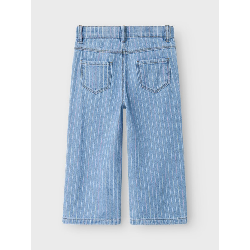 NAME IT MINI Rose Stribede Jeans 4008 - Light Blue Denim