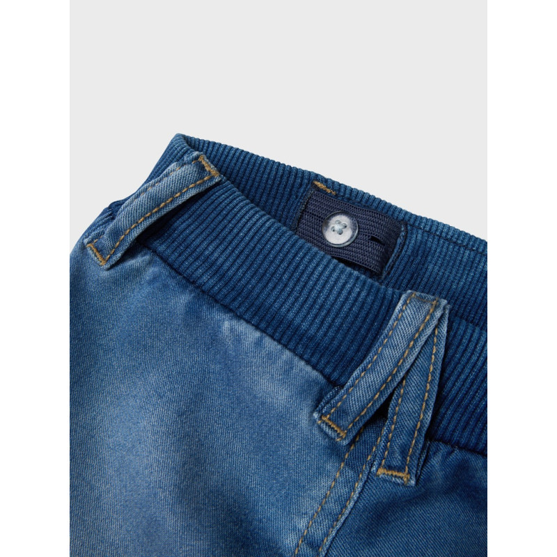 NAME IT MINI Ben Baggy Denim Shorts - Medium Blue Denim