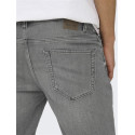 ONLY & SONS Ply Denim Shorts - Grey Denim