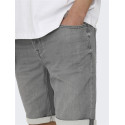 ONLY & SONS Ply Denim Shorts - Grey Denim