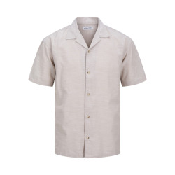 JACK & JONES ESSENTIALS Summer Resort Skjorte - Crockery
