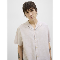 JACK & JONES ESSENTIALS Summer Resort Skjorte - Crockery