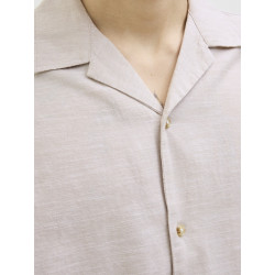 JACK & JONES ESSENTIALS Summer Resort Skjorte - Crockery
