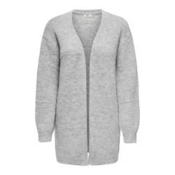 JDY Zoey Strik Cardigan - Light Grey Melange