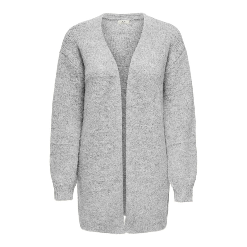 JDY Zoey Strik Cardigan - Light Grey Melange
