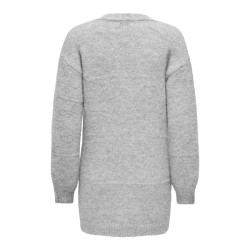 JDY Zoey Strik Cardigan - Light Grey Melange