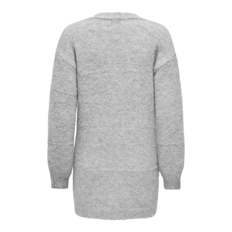 JDY Zoey Strik Cardigan - Light Grey Melange