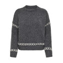 ONLY Amanda Life Strik Sweater - Dark Grey Melange