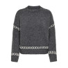 ONLY Amanda Life Strik Sweater - Dark Grey Melange