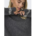 ONLY Amanda Life Strik Sweater - Dark Grey Melange