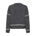 ONLY Amanda Life Strik Sweater - Dark Grey Melange