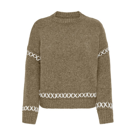 ONLY Amanda Life Strik Sweater - Malt Ball