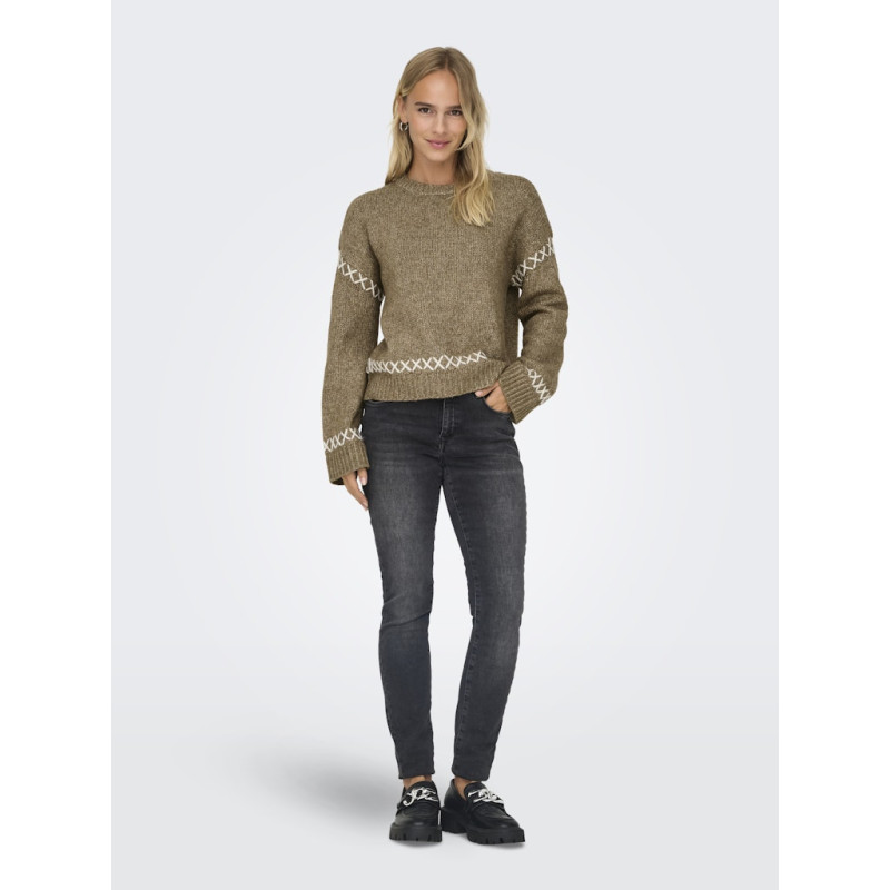 ONLY Amanda Life Strik Sweater - Malt Ball