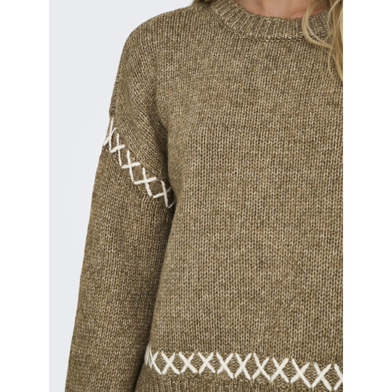 ONLY Amanda Life Strik Sweater - Malt Ball