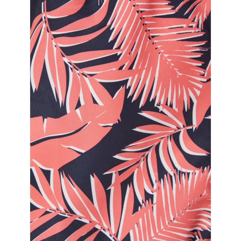 NAME IT mini Zaxx lange badeshorts - Neon Coral