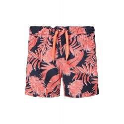 NAME IT mini Zaxx lange badeshorts - Neon Coral