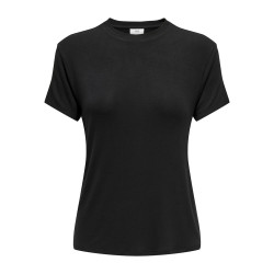 JDY Como S/S Bamboo O-Neck Top - Sort