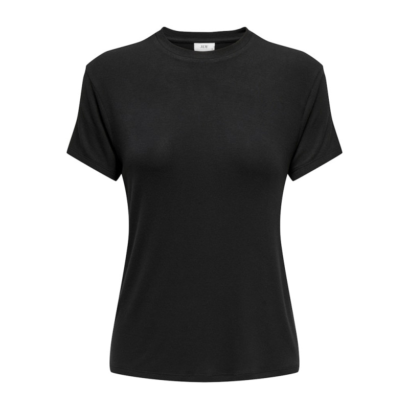 JDY Como S/S Bamboo O-Neck Top - Sort