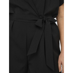 ONLY CARMAKOMA Nova Life Lux S/S Vera Playsuit - Sort