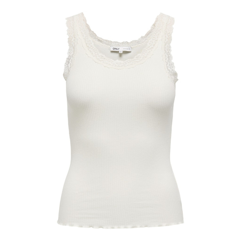 ONLY Sara Sharai Blonde Tanktop - Cloud Dancer