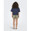 ONLY Ellis S/S Denim Skjorte - Dark Blue Denim