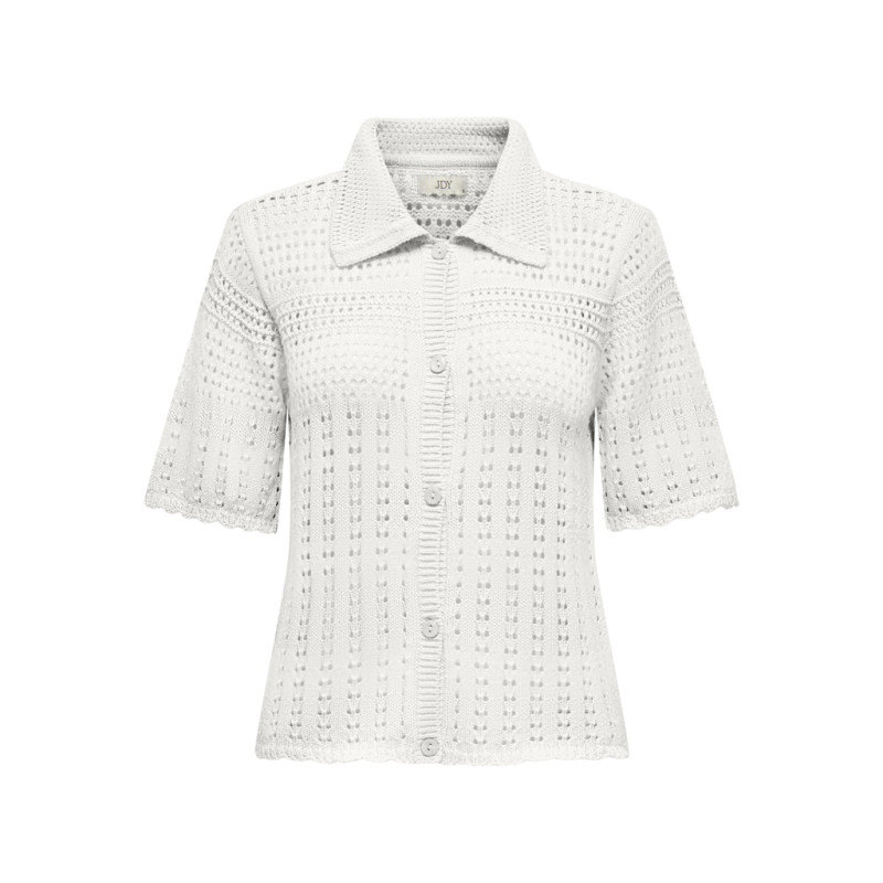 JDY Robin Strikket Cardigan - Cloud Dancer