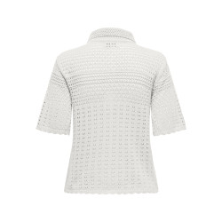 JDY Robin Strikket Cardigan - Cloud Dancer