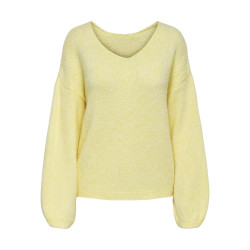 JDY Dinea L/S Vendbar Strik Pullover - Pastel Yellow