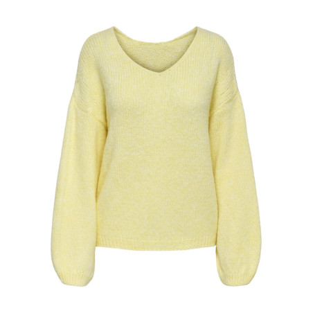 JDY Dinea L/S Vendbar Strik Pullover - Pastel Yellow