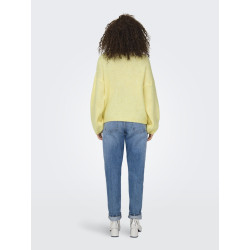 JDY Dinea L/S Vendbar Strik Pullover - Pastel Yellow