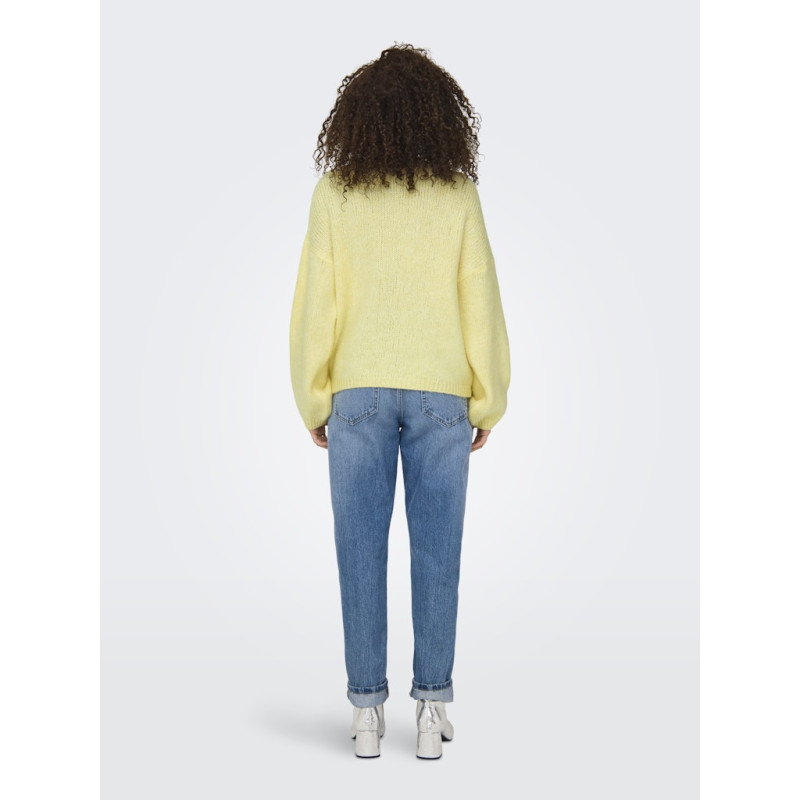 JDY Dinea L/S Vendbar Strik Pullover - Pastel Yellow