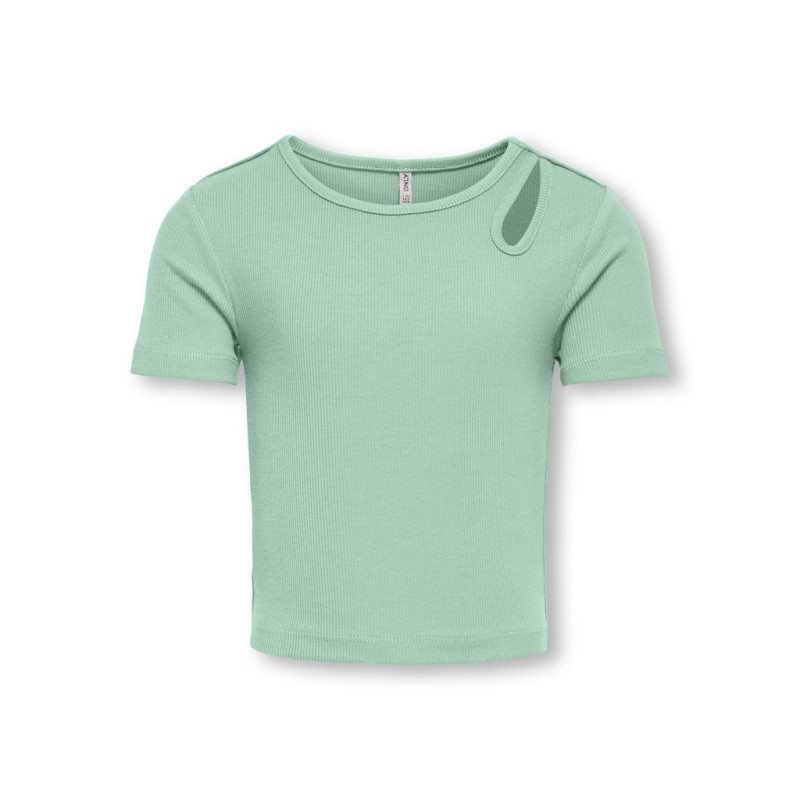 KIDS ONLY Nessa Life S/S Cutout Top - Birds Egg Green