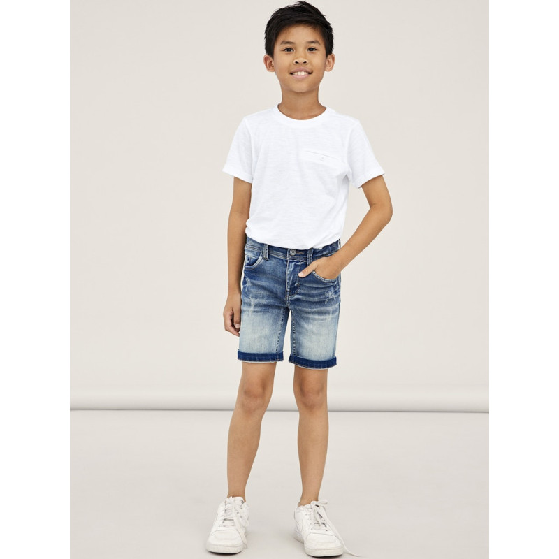 NAME IT KIDS Theo Denim Shorts 5495 - Medium Blue Denim