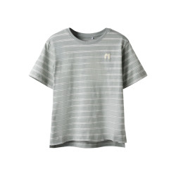 NAME IT KIDS Voby S/S T-shirt - Slate Gray