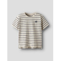 NAME IT KIDS Voby S/S T-shirt - Whitecap Gray / Navy Blazer