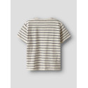 NAME IT KIDS Voby S/S T-shirt - Whitecap Gray / Navy Blazer