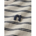 NAME IT KIDS Voby S/S T-shirt - Whitecap Gray / Navy Blazer