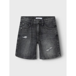 NAME IT KIDS Silas Denim Shorts 7998 - Dark Grey Denim