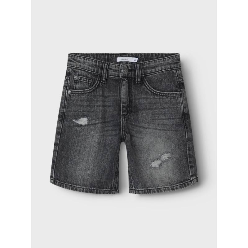NAME IT KIDS Silas Denim Shorts 7998 - Dark Grey Denim