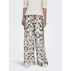 JDY Bree Life Bukser - Cement / Black_Big_Ikat