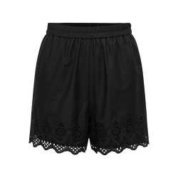 ONLY Lou Life Broderede Shorts - Sort