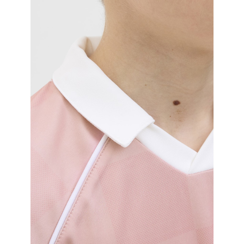 JACK & JONES JUNIOR Lido Mesh Polo - Pink Icing