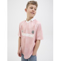 JACK & JONES JUNIOR Lido Mesh Polo - Pink Icing