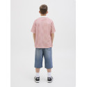 JACK & JONES JUNIOR Lido Mesh Polo - Pink Icing