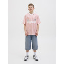 JACK & JONES JUNIOR Lido Mesh Polo - Pink Icing